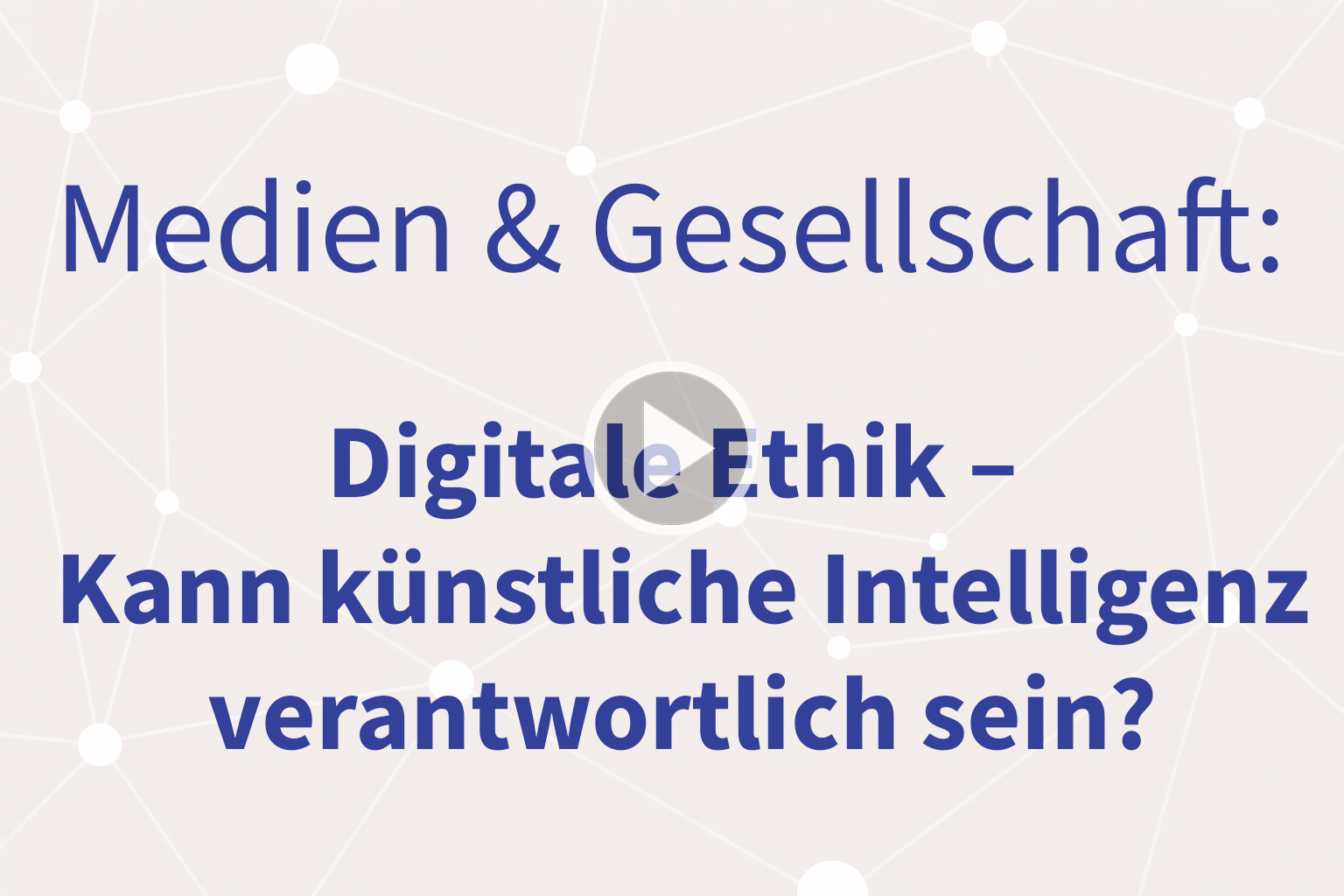 Thumbnail mit Link zum Video "Kann KI verantwortlich sein?"