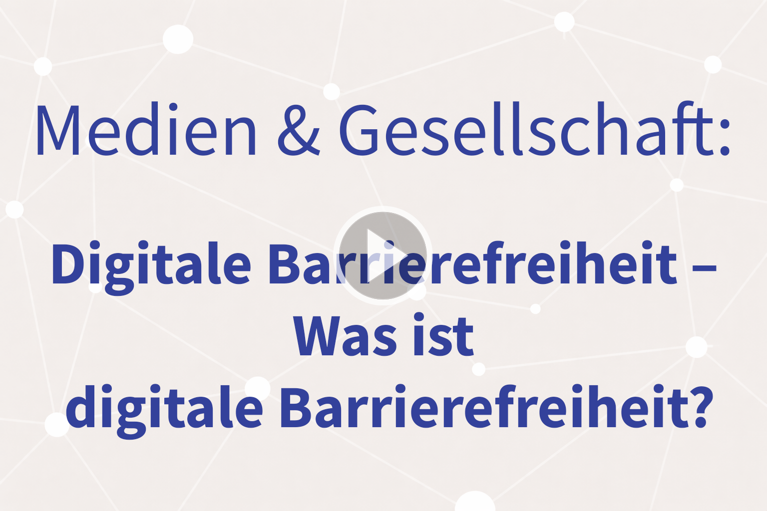 Thumbnail mit Link zum Video "Was ist digitale Barrierefreiheit?"