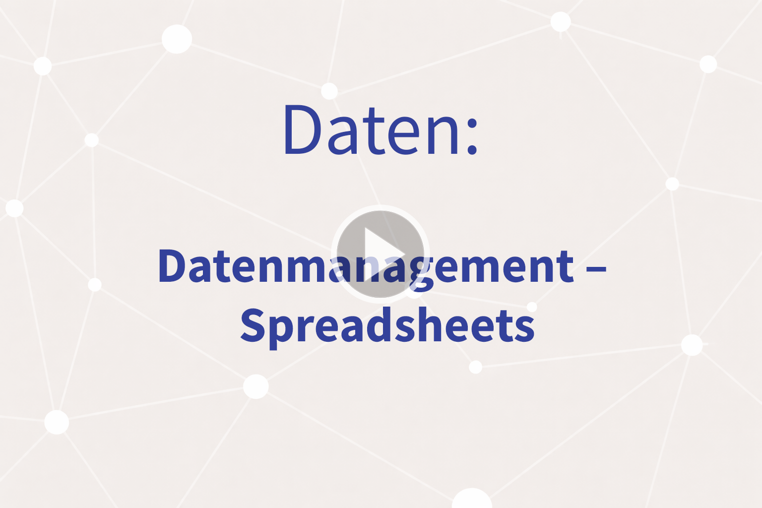Thumbnail mit Link zum Video «Spreadsheets»