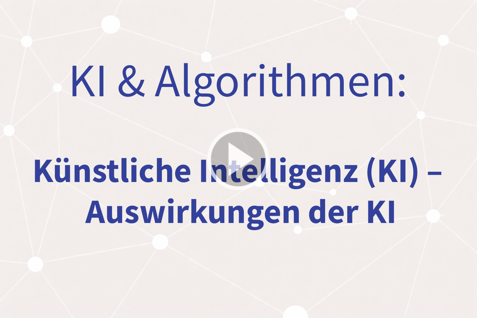 Thumbnail mit Link zum Video «Auswirkungen der KI»