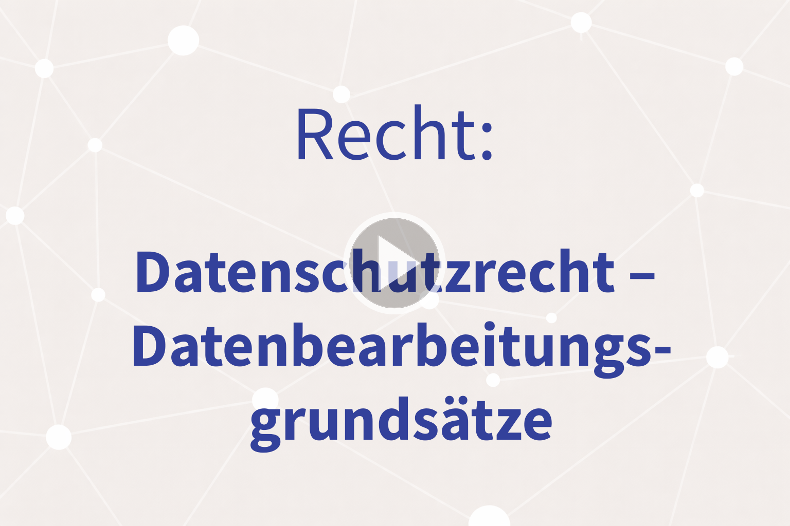 Thumbnail mit Link zum Video «Datenbearbeitungsgrundsätze»